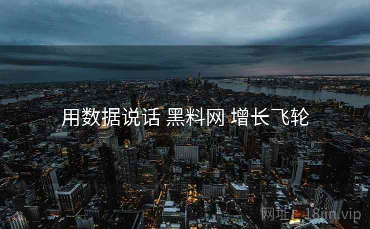 用数据说话 黑料网 增长飞轮