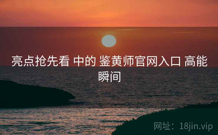 亮点抢先看 中的 鉴黄师官网入口 高能瞬间