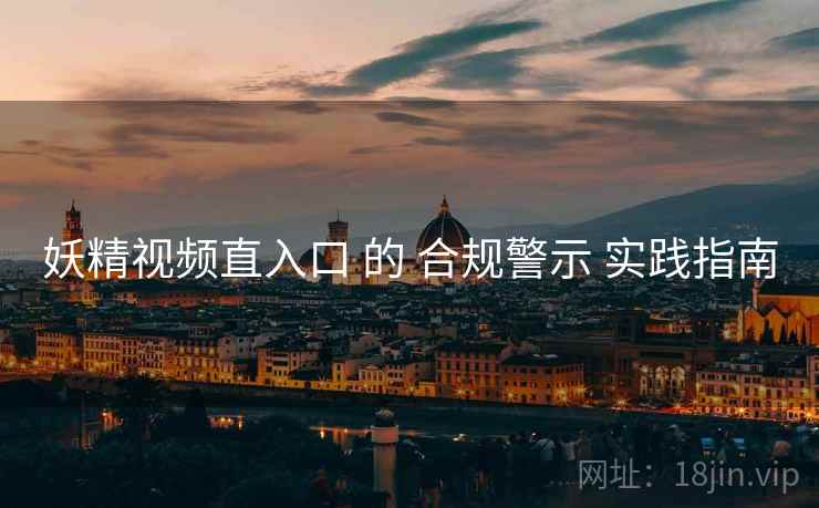 妖精视频直入口 的 合规警示 实践指南