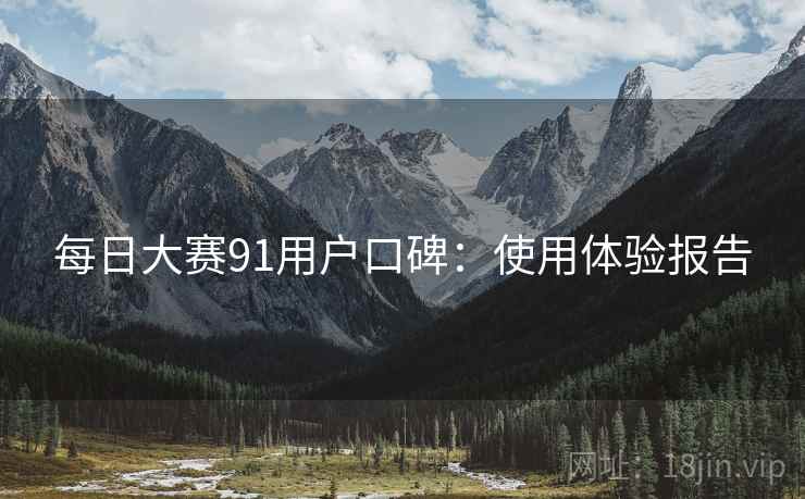 每日大赛91用户口碑：使用体验报告