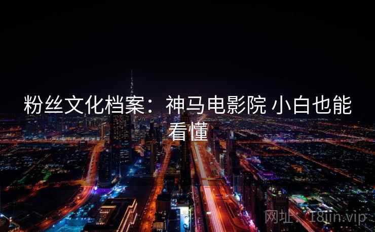 粉丝文化档案：神马电影院 小白也能看懂